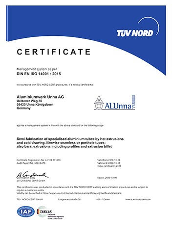 EN ISO 14001环境管理体系认证
